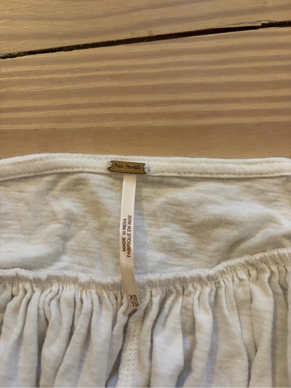Free People Cream Crochet-Trim Spaghetti Strap Camisole - Picture 3 of 3